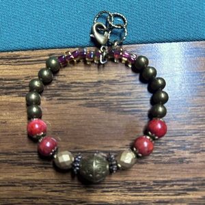 Thai, Handmade (in Bangkok) Adjustable metal bracelet